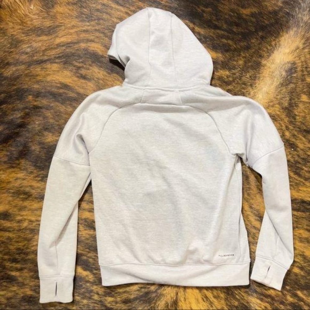 Adidas Hoodie Gray Pull Over Gold Foil Logo - Picture 6 of 8